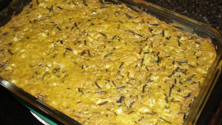 Oyster and Wild Rice Casserole Created by ChefLee