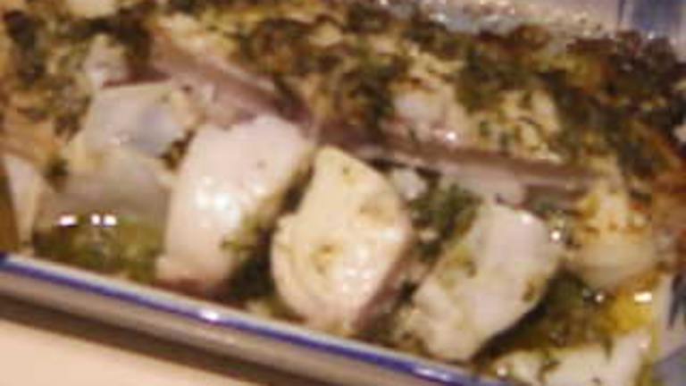 Broiled Halibut With Lemon and Herbs Created by William Uncle Bill 