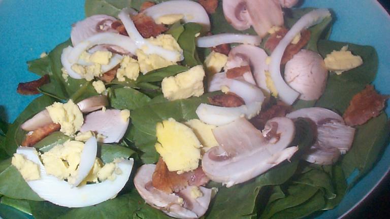 Spinach, Bacon & Mushroom Salad Created by breezermom