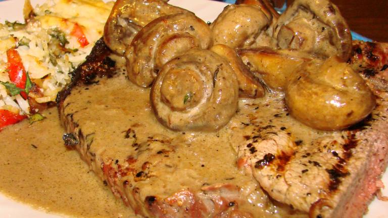 New York Strip Steak With Brandied Mushrooms created by Boomette
