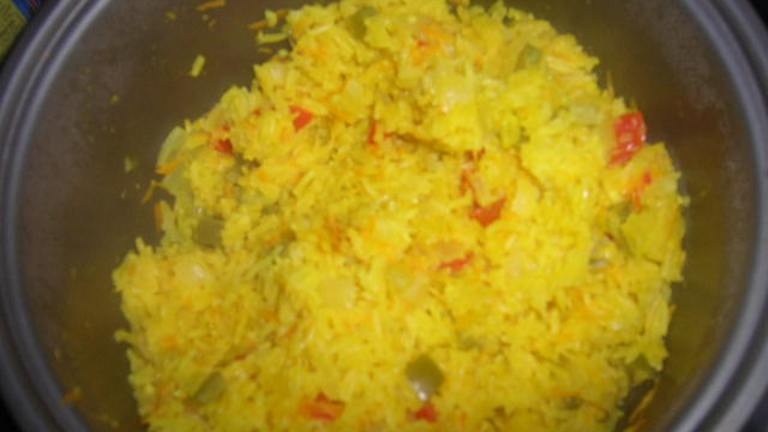 Festive Yellow Rice Created by Mandy