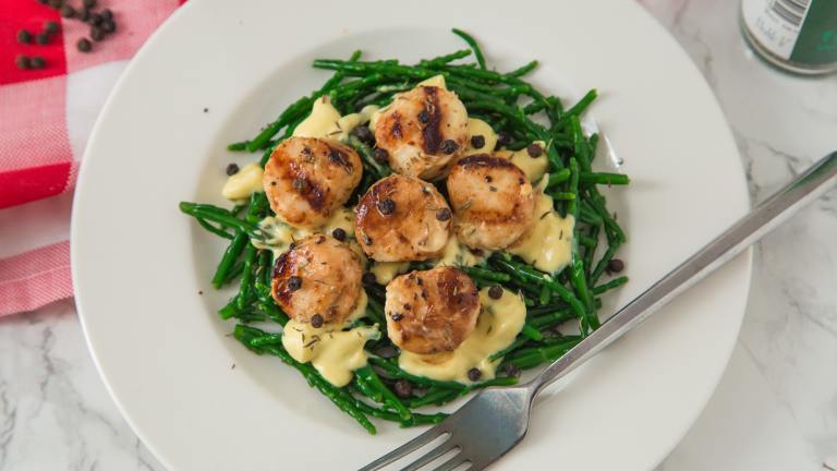 Pepper Grilled Scallops Created by anniesnomsblog