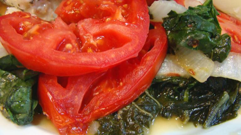 Swiss Chard With Tomato and Bacon created by Derf2440