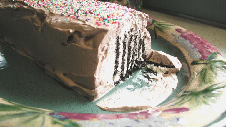 Chocolate Wafer Ice Box Cake Created by Mimi in Maine