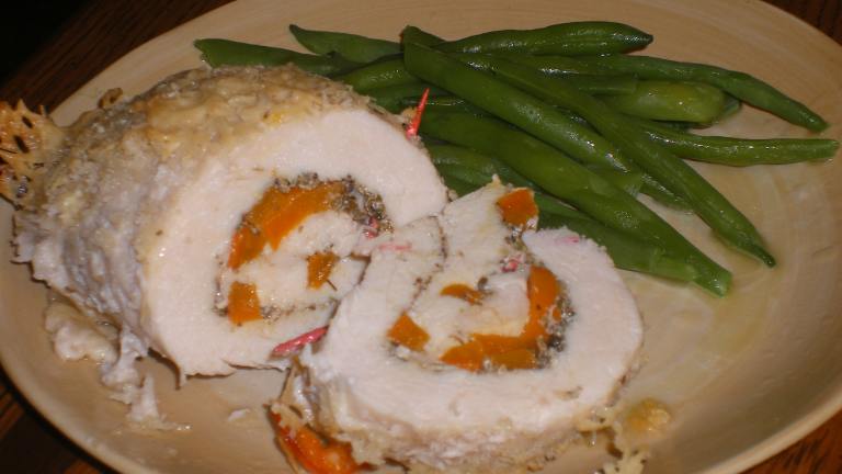 Chicken Rolls Stuffed With Bell Peppers Created by JenPo