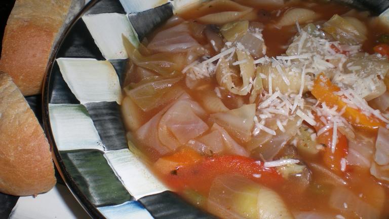 Garlic Vegetable Pasta Soup Created by FLKeysJen