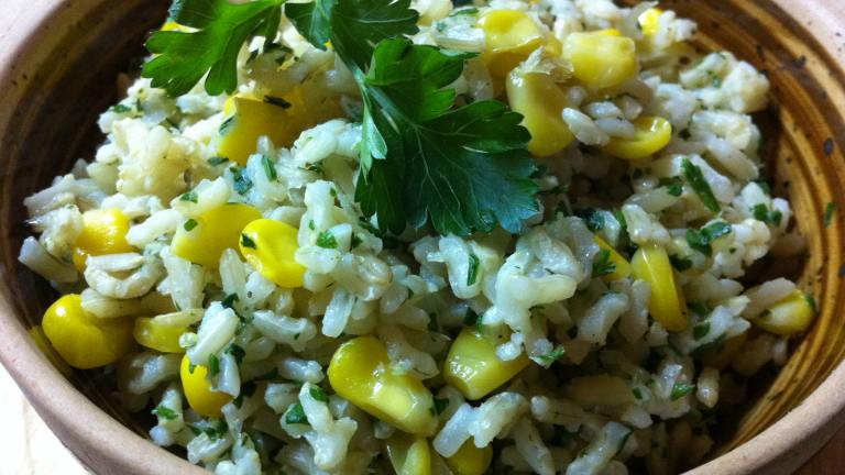 Easy Rice and Corn Created by SkinnySimpleCooking