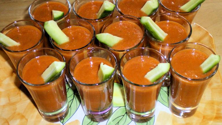 Mini Chilled Gazpacho, Tapas created by Julie Bs Hive