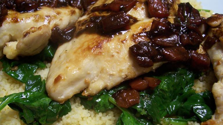 Balsamic Chicken With Baby Spinach Created by HeatherFeather