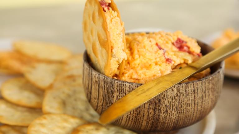 Green Chile-Pimiento Cheese Created by Probably This