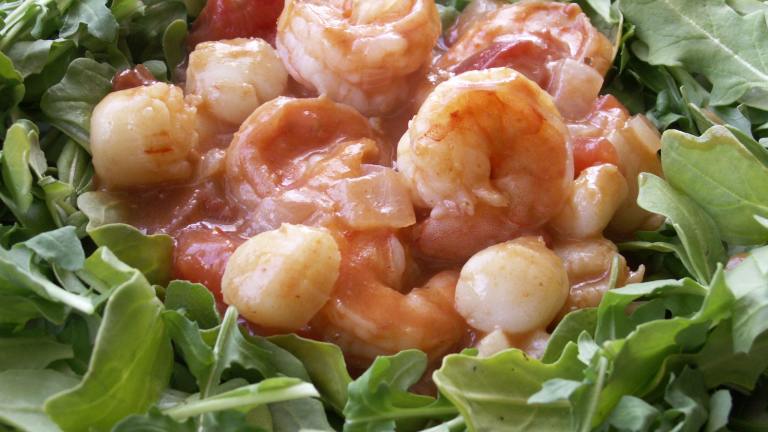 Chilli Tomato Prawns and Scallops Created by januarybride 