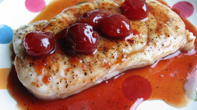 Pork Chops With Cherry Preserves Sauce created by flower7