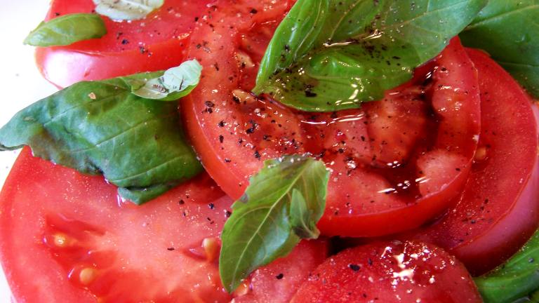 Tomatoes With Fresh Basil and Aged Balsamic Created by Rita1652