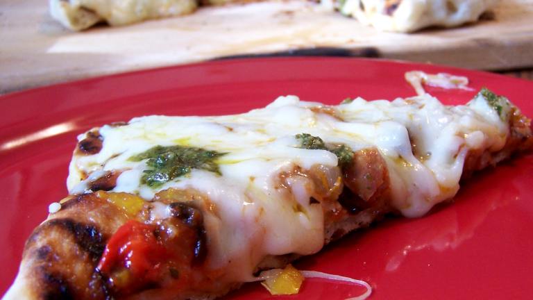 Grilled Sausage and Peppers Pizza created by Rita1652