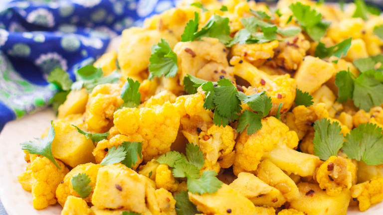 Aloo Gobi - Potato and Cauliflower Curry. Created by DianaEatingRichly