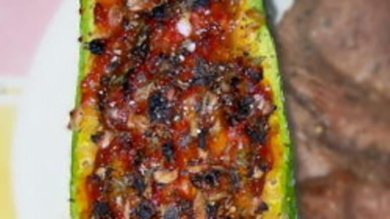 Roasted Summer Squash Boats Created by Kitty Z
