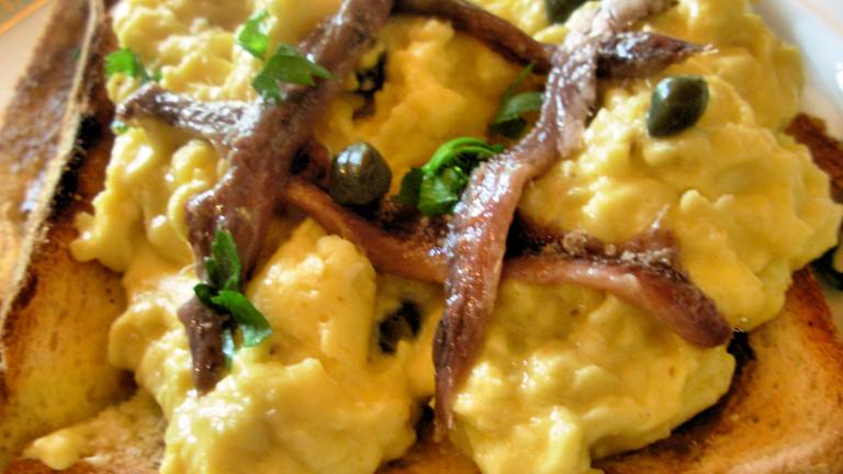 Victorian Scotch Woodcock - Savoury Scrambled Eggs Created by French Tart