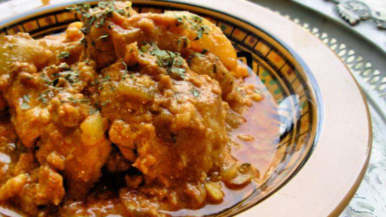 Pork and Apricot Curry Created by French Tart