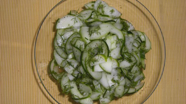 Sweet and Sour Cucumber Dill Salad Created by Naoko V