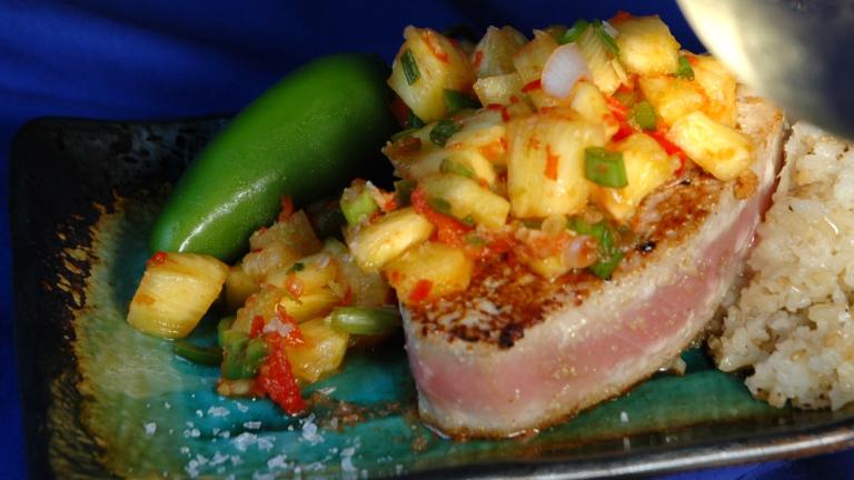 Fish With Pineapple Chutney Created by gourmetmomma