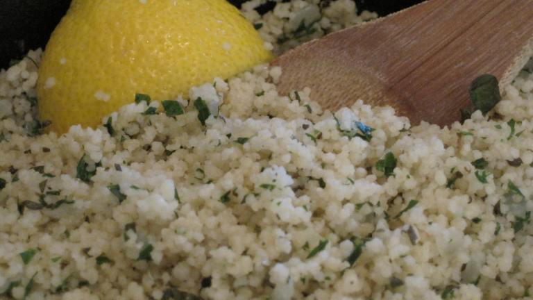 Couscous With Herbs and Lemon Created by magpie diner