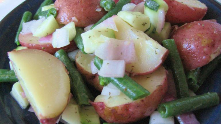 Haricots Verts, Red Potato and Cucumber Salad created by Brenda.