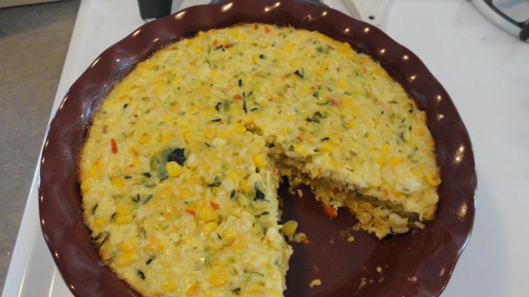 Zucchini Rice Pie Created by Posiespocketbook
