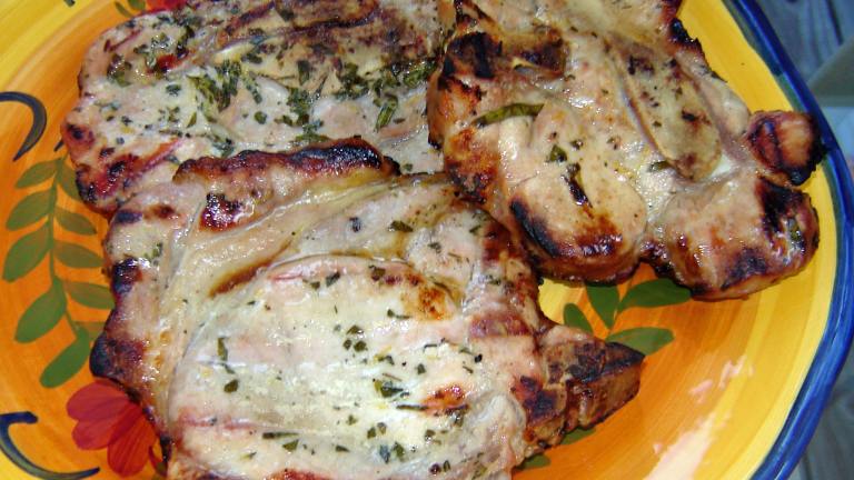 Lemon-Tarragon Grilled Pork Chops Created by MA HIKER