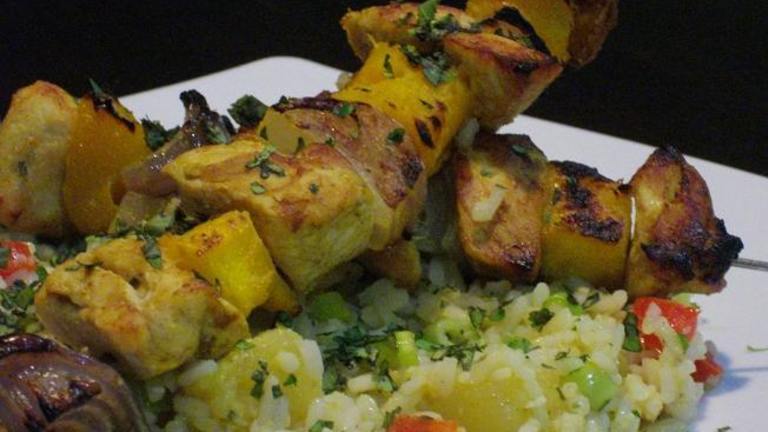 Exotic Chicken Kebabs Created by The Flying Chef