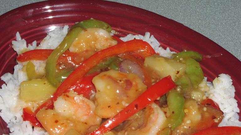Sweet and Sour Stir-Fried Shrimp created by teresas