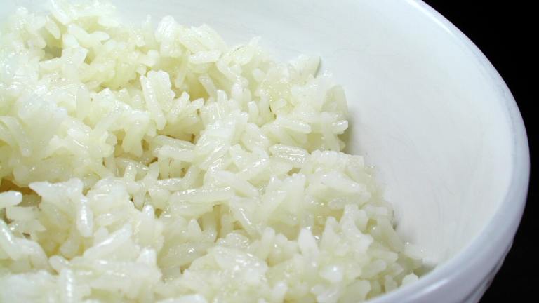Simple Microwave Cooked Rice. Created by Chef floWer