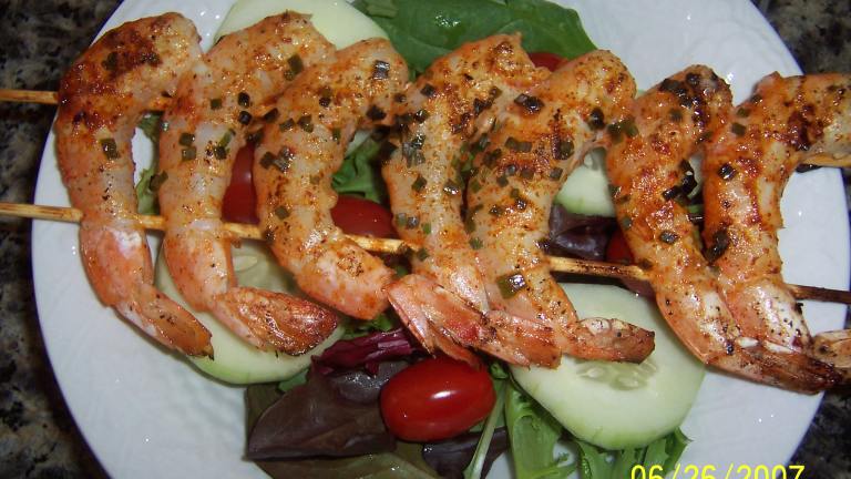 Mexican Prawn (Shrimp) Kebabs Created by Mommy Diva