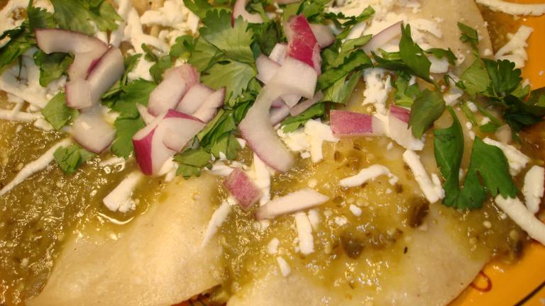 Authentic Enchiladas Verde created by Vicki in CT