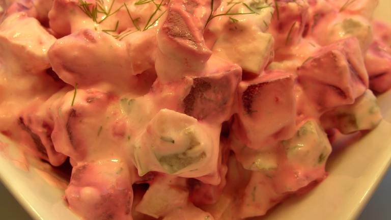 Swedish Beetroot, Horseradish and Apple Salad: Rodbetsallad Created by JustJanS