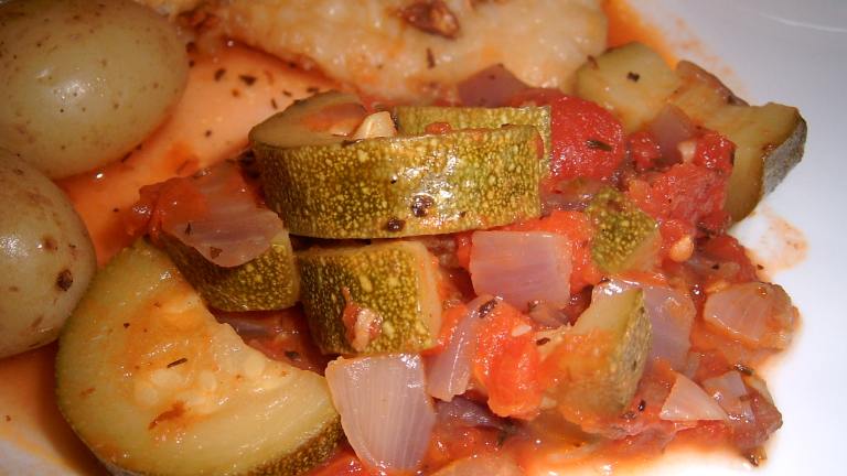 Italian Stewed Zucchini and Tomatoes Created by CulinaryQueen