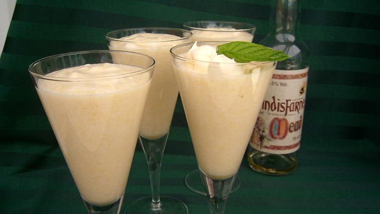 English Lindisfarne Mead and Apple Cream Pudding Created by CulinaryQueen