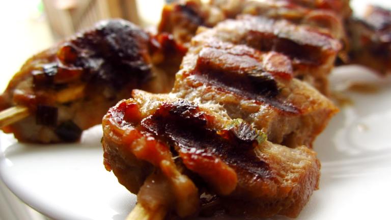 Bun Cha - Grilled Vietnamese Pork Skewered Recipe created by gailanng