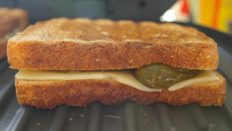 Grilled Cheese, Pickle and Vidalia Onion Sandwich Created by Redsie
