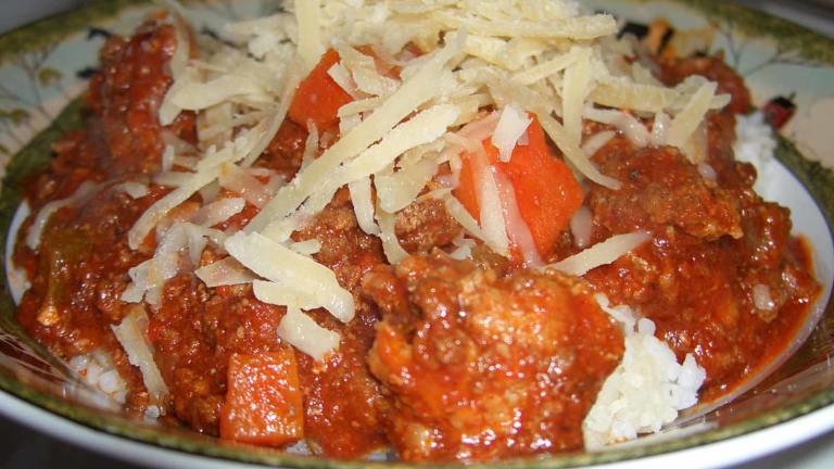 Quick and Hearty Ground Beef Ragu Created by mersaydees