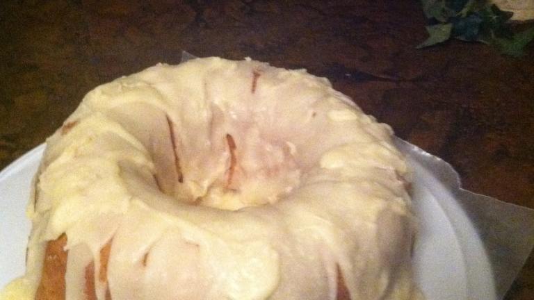 White Chocolate Pound Cake With White Chocolate Icing Created by china.doll1978