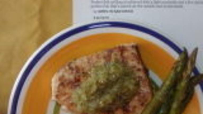 Grilled Swordfish Steaks With Salsa Created by YiayiaMouse