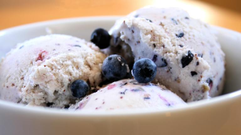 Blueberry Ice Cream (For Ice Cream Machine) Created by Cookin-jo
