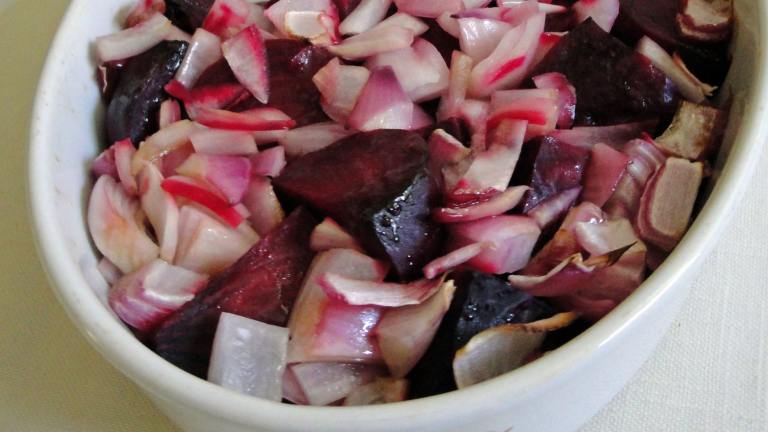Baked Beetroot and Red Onion Created by Debbwl