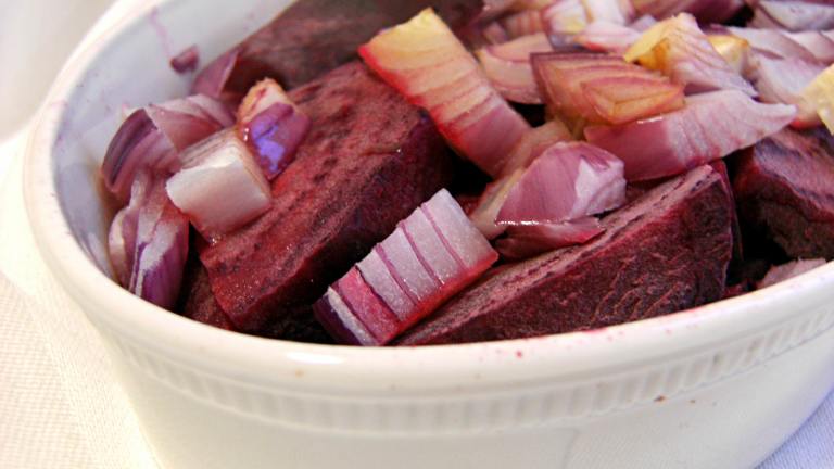 Baked Beetroot and Red Onion created by Lalaloula