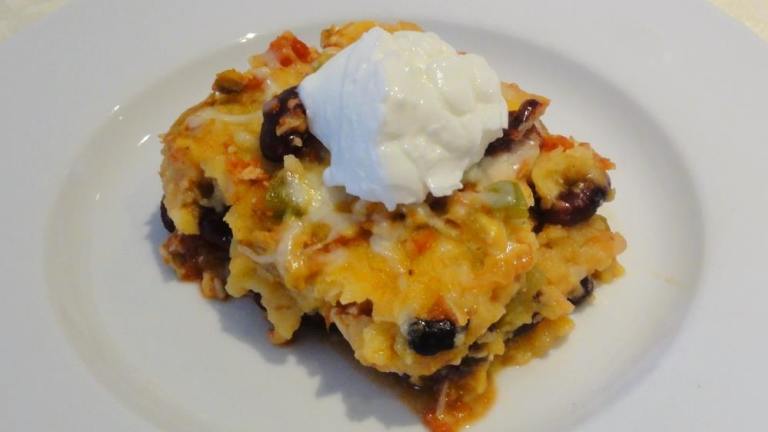 Chicken, Black Bean, and Tortilla Casserole created by Olive