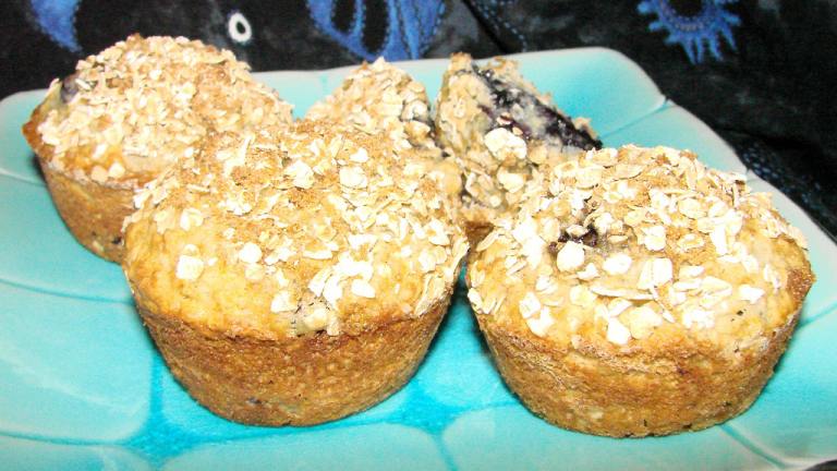 Lemon Blueberry Oatmeal Muffins Created by Boomette
