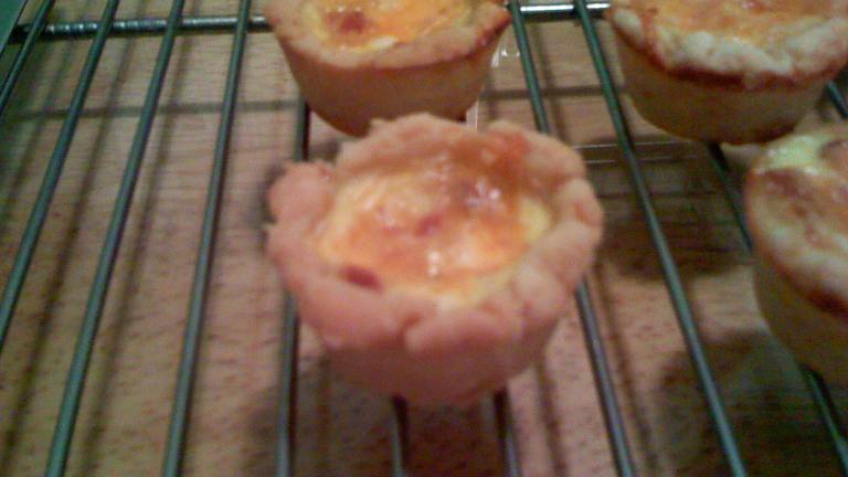 Miniature Bacon-Cheese Quiche Created by Lawsome