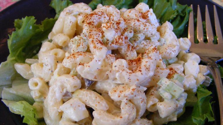 Deli-Style Macaroni Salad Created by Seasoned Cook