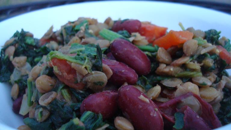 Kidney Bean and Spinach Curry Created by Starrynews