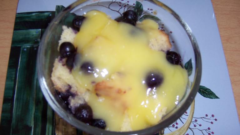 Blueberry Bread Puddings With Lemon Curd created by Ceezie